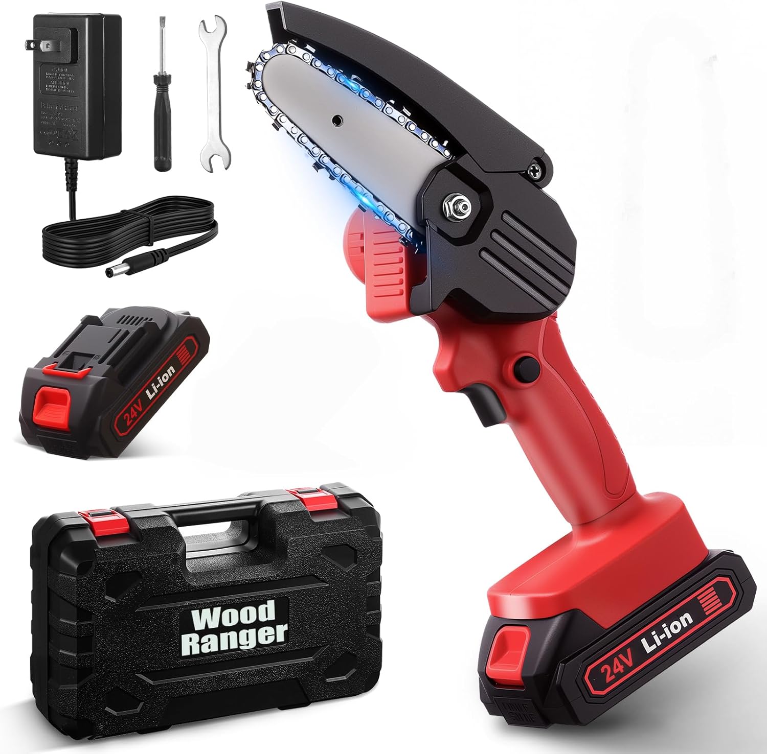 Wood Ranger SwiftCut 4-inch Mini Chainsaw Kit